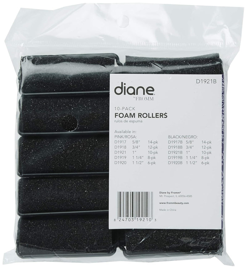 Diane - Foam Hair Rollers 1" 10ct