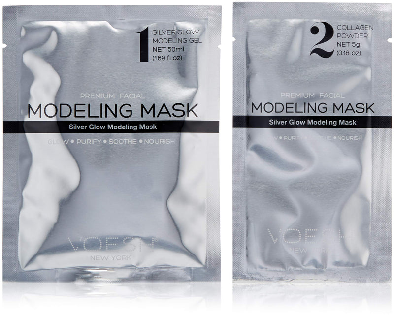 Voesh - Gel Modeling Mask Silver Glow 1PC