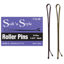 Soft'n Style - Black Roller Pins 2-3/4" 75Pins