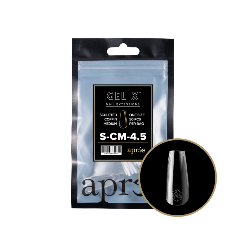 Apres Gel-X Sculpted Coffin Medium Refill (50pcs) - Size 4.5