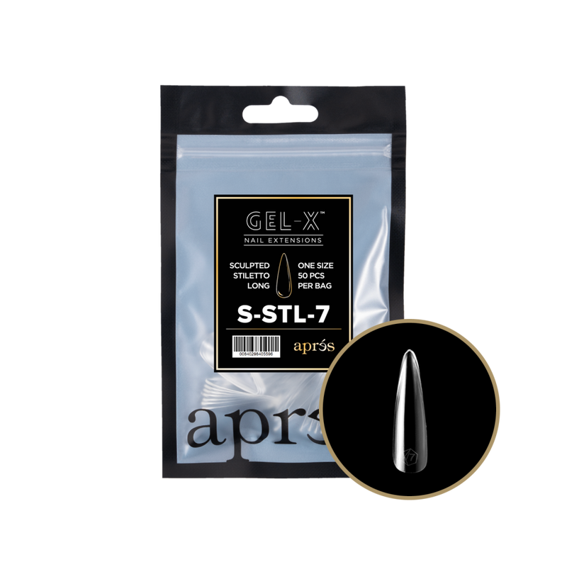 Apres Gel-X Sculpted Stiletto Long (50pcs) - Size 7