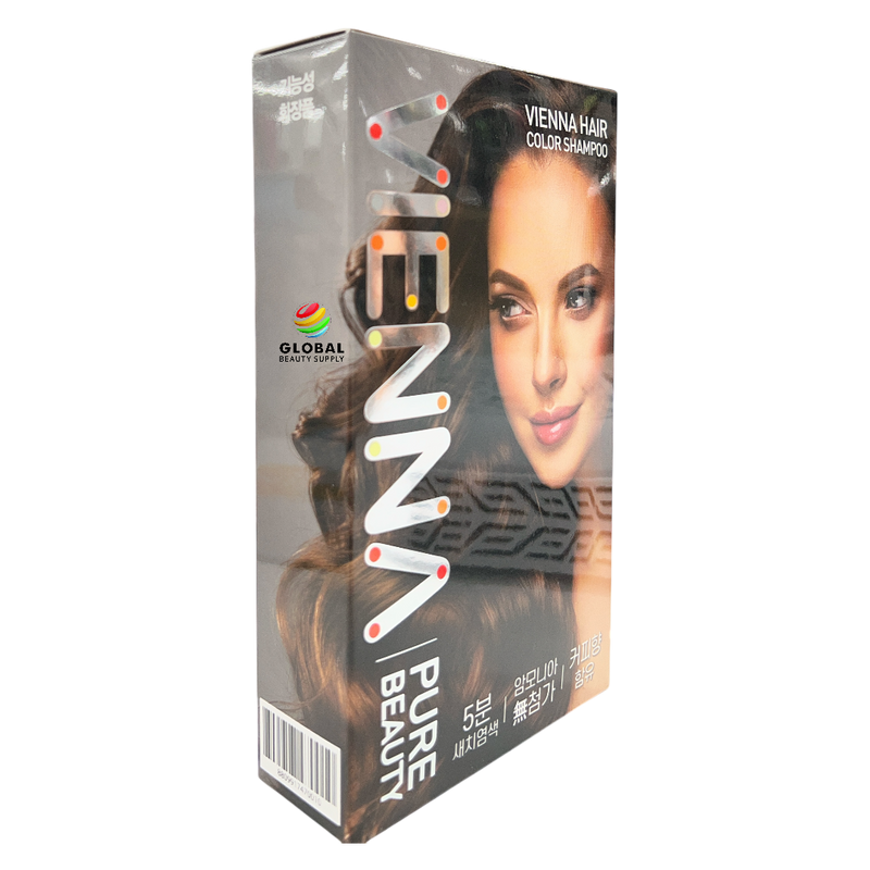 Vienna - Hair Dye Cover Gray Shampoo (5 Applications) - Dark Brown