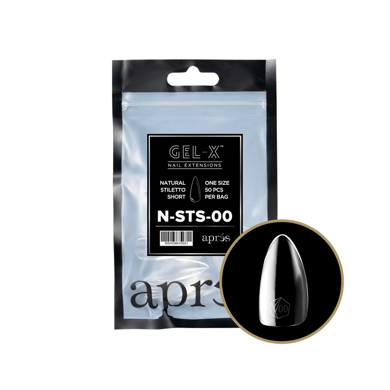 Apres Gel-X Natural Stiletto Short Refill (50pcs) - Size 00
