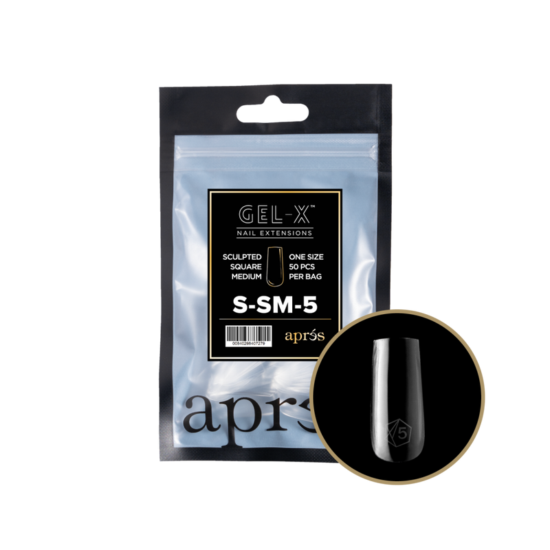 Apres Gel-X Sculpted Square Medium Refill (50pcs) - Size 5