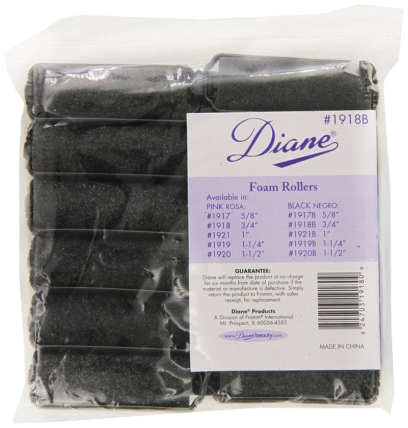 Diane - Foam Hair Rollers 3/4" 12ct