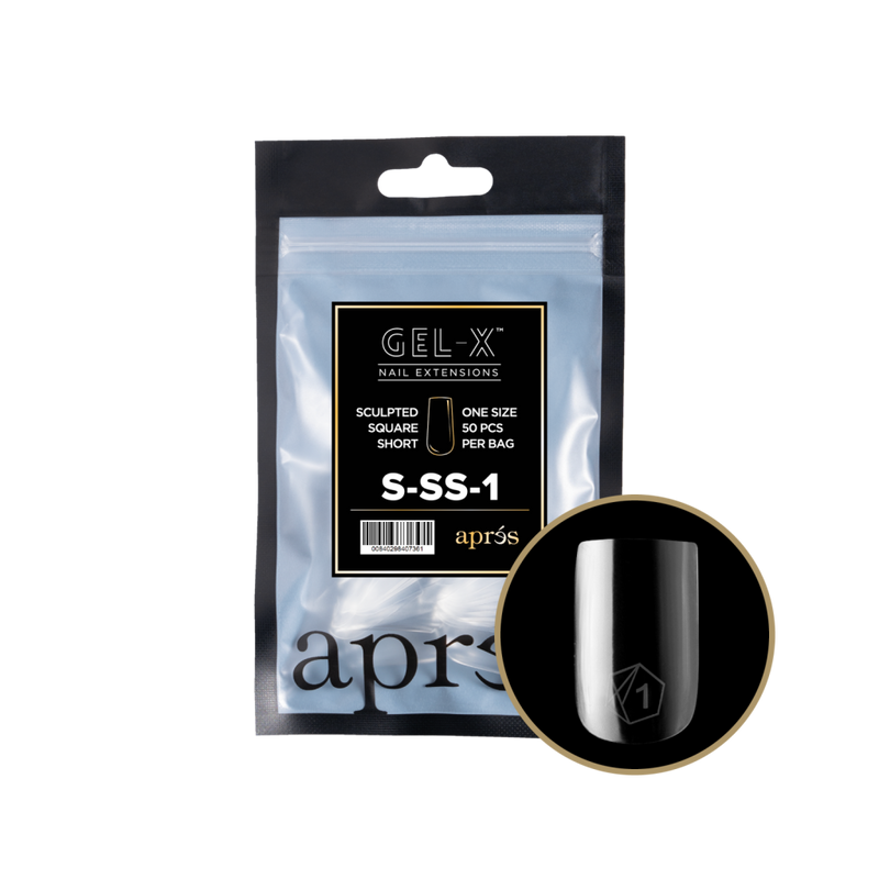 Apres Gel-X Sculpted Square Short Refill (50pcs) - Size 1
