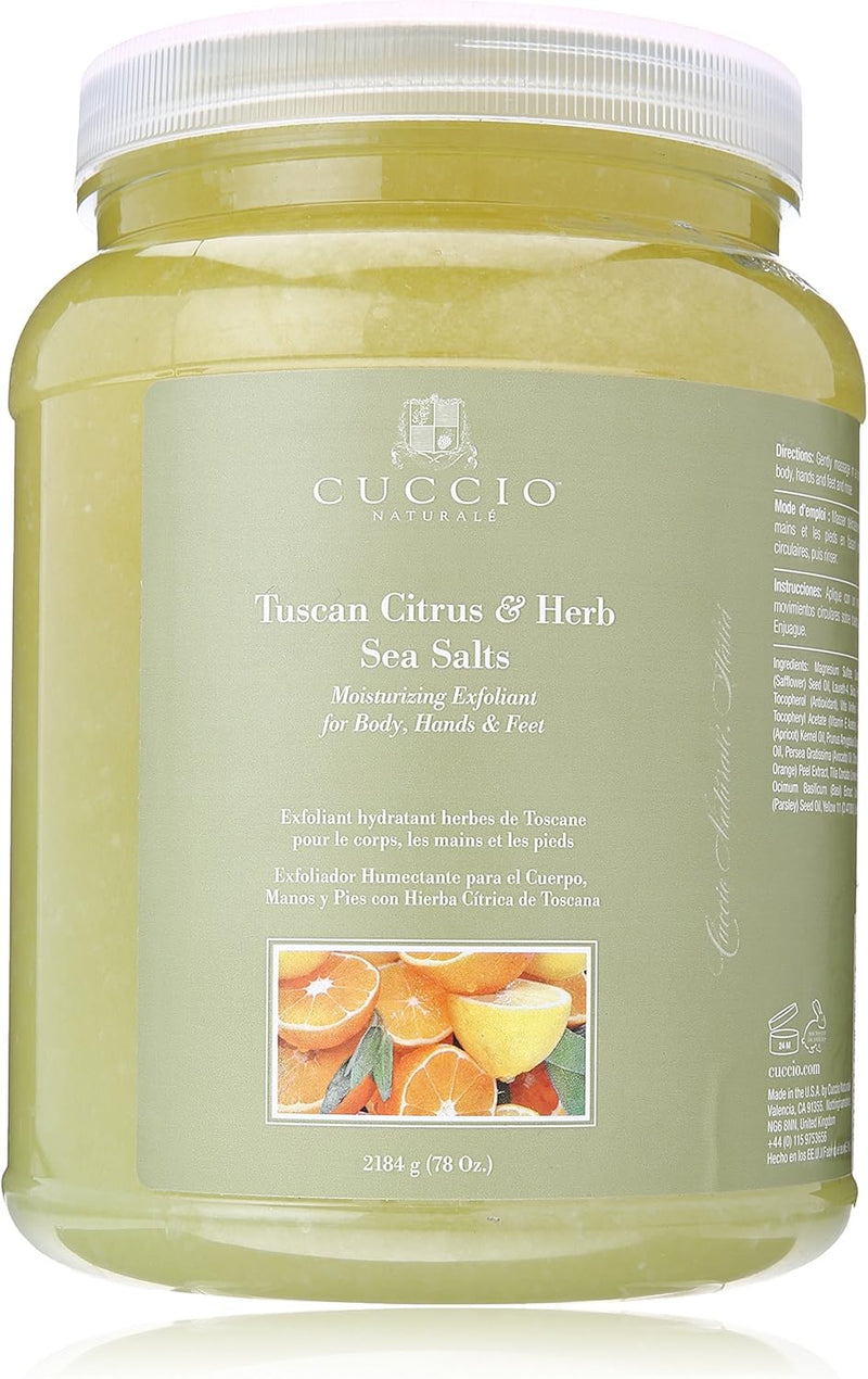 Cuccio Sea Salts Scrub- Tuscan Citrus & Herb 78oz