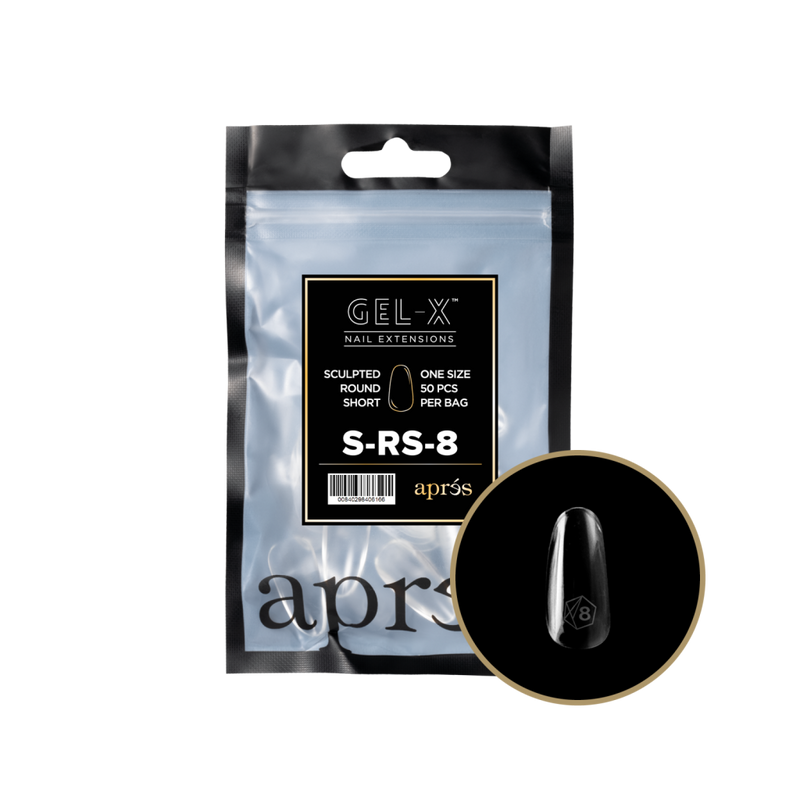 Apres Gel-X Sculpted Round Short Refill (50pcs) - Size 8