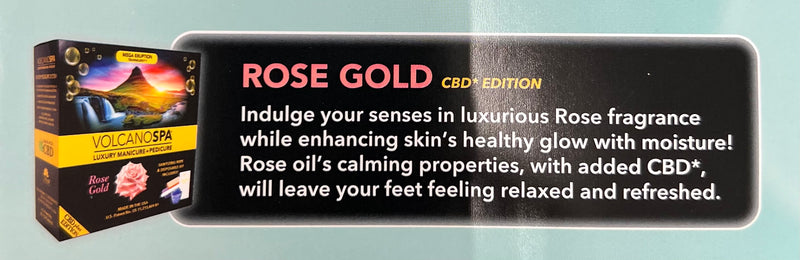 La Palm - Volcano Spa - Luxury Manicure + Pedicure - Rose Gold (Hemp Edition)