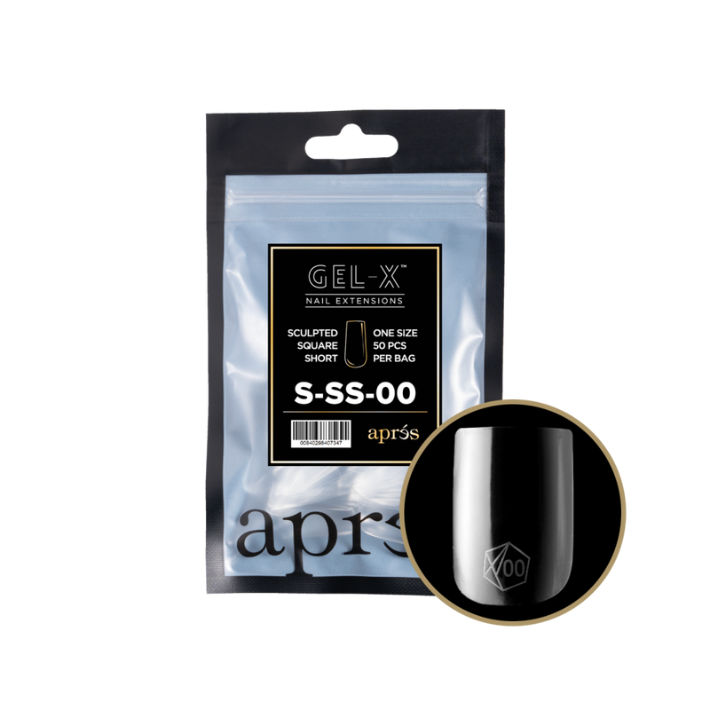 Apres Gel-X Sculpted Square Short Refill (50pcs) - Size 00