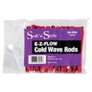 Soft'n Style - E-Z-Flow Cold Wave Rods, Mini Red 1-Dozen