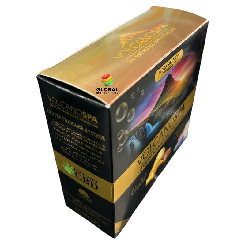 La Palm - Volcano Spa - Luxury Manicure + Pedicure - Gold (Hemp Edition)