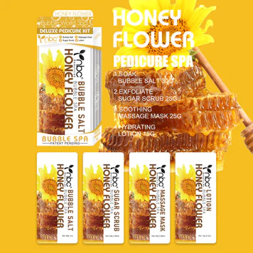 nbc 4 in 1 Bubble Spa Deluxe Pedicure Kit Honey Flower