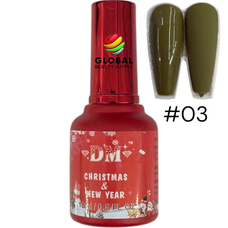 DM Gel Polish - Merry Christmas Collection Complete Set #01- #18 with Display HEMA/TPO FREE