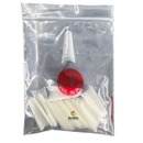 Coffin Ballerina (Straight Short) Nail Tips (NATURAL) 50ct/bag (red label)