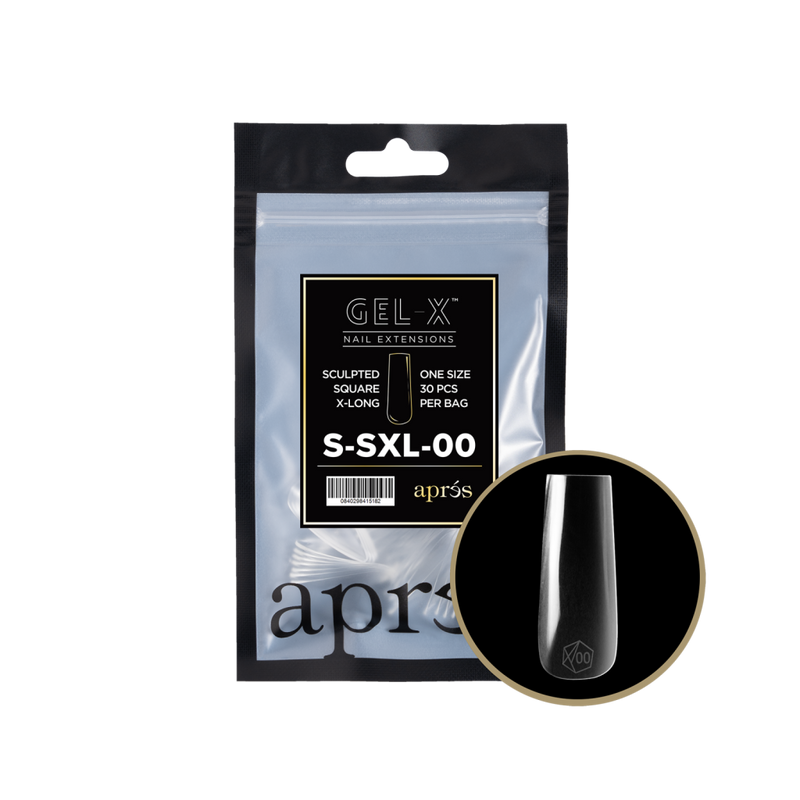 Apres Gel-X Sculpted Square X-Long (50pcs) - Size 00