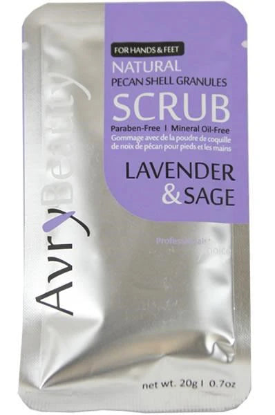 Avry Beauty - Natural Pecan Shell Powder Scrub "Lavender & Sage"