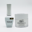 Aora Premium Colored Gel + 2 in 1 Acrylic/Dip Powder 2 oz - White On Rice