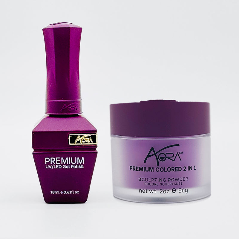 Aora Premium Colored Gel + 2 in 1 Acrylic/Dip Powder 2 oz - Unberryble