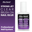 Mia Secret - Strong-Jet Clear Nail Glue (Brush On) .5oz