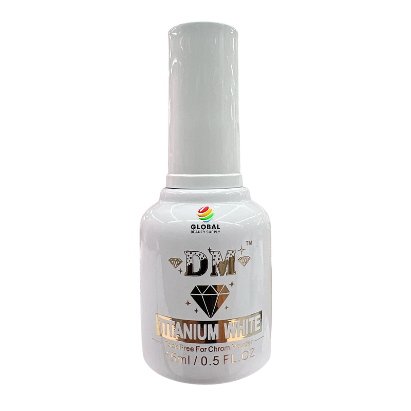 DM Gel Polish - Titanium White 15mL .5 fl oz