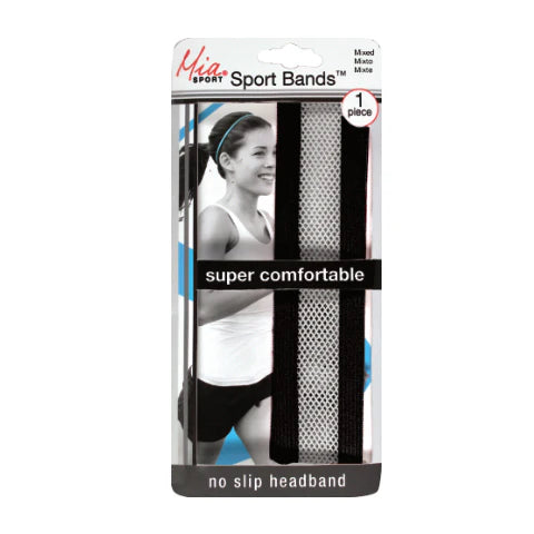 Mia Sport - Sport Band™ Ventilating Headband "Black" 1PC