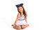 Mia Spirit - Large Grosgrain Ribbon Bow Barrette "Navy Blue"