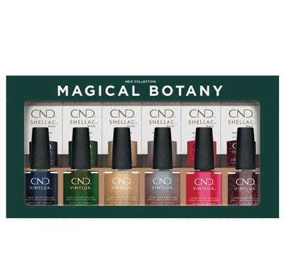 CND Shellac & Vinylux Prepack Magical Botany Holiday 2023 Collection - 12 PC