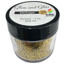 Glam and Glits - Nail Art Thread 1 oz - Vintage 25 - Global Beauty Supply, LLC