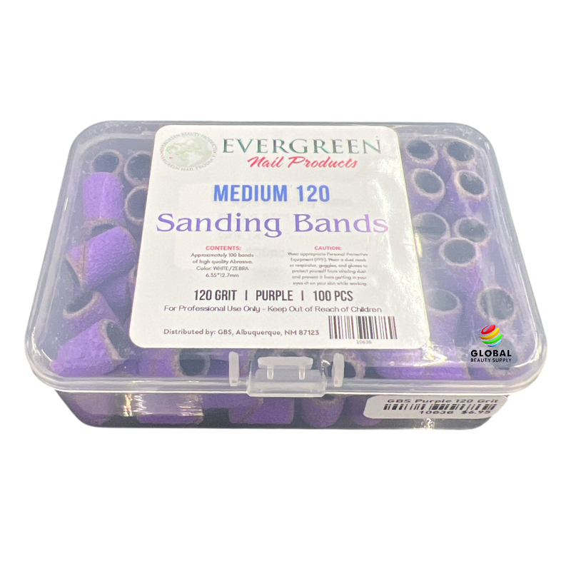 GBS Sanding Bands - 120 Grit Purple Sanding Bands 100pcs Medium 120