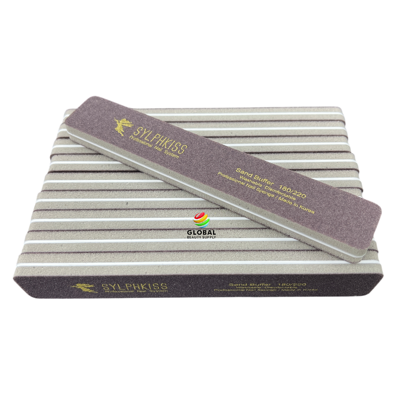 Sylphkiss Premium Sponge File 10pc - 180/220 Grit