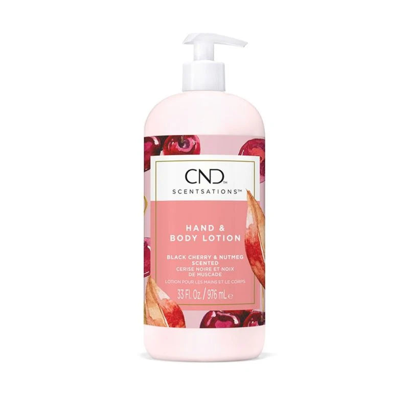 CND Scentsations Hand & Body Lotion 917 mL (31 fl oz) Black Cherry & Nutmeg