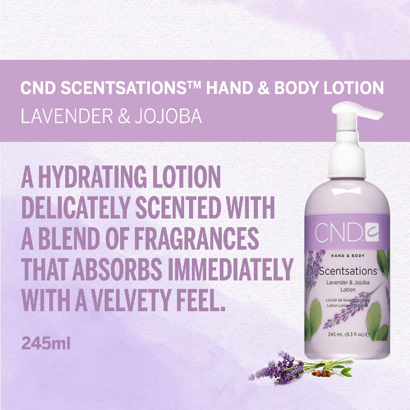 CND Scentsations Hand & Body Lotion 8.3 oz. Lavender & Jojoba
