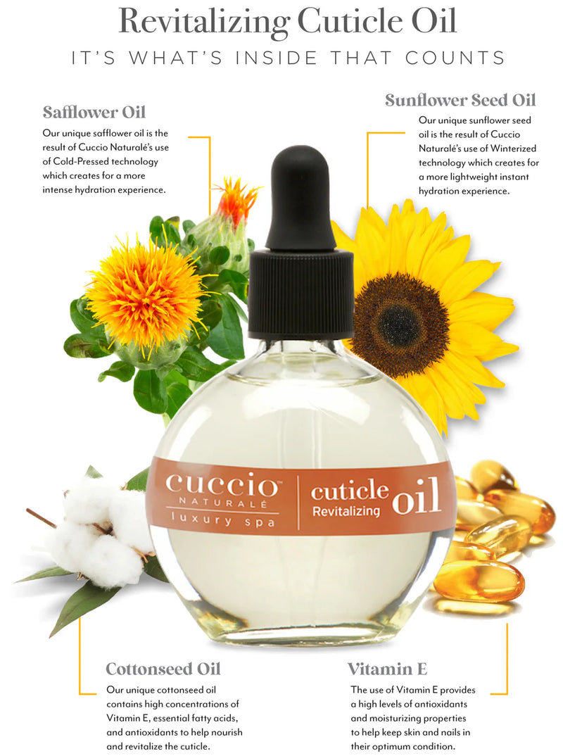 Cuccio Naturale Revitalizing Cuticle Oil 2.5oz - Vanilla Bean & Sugar
