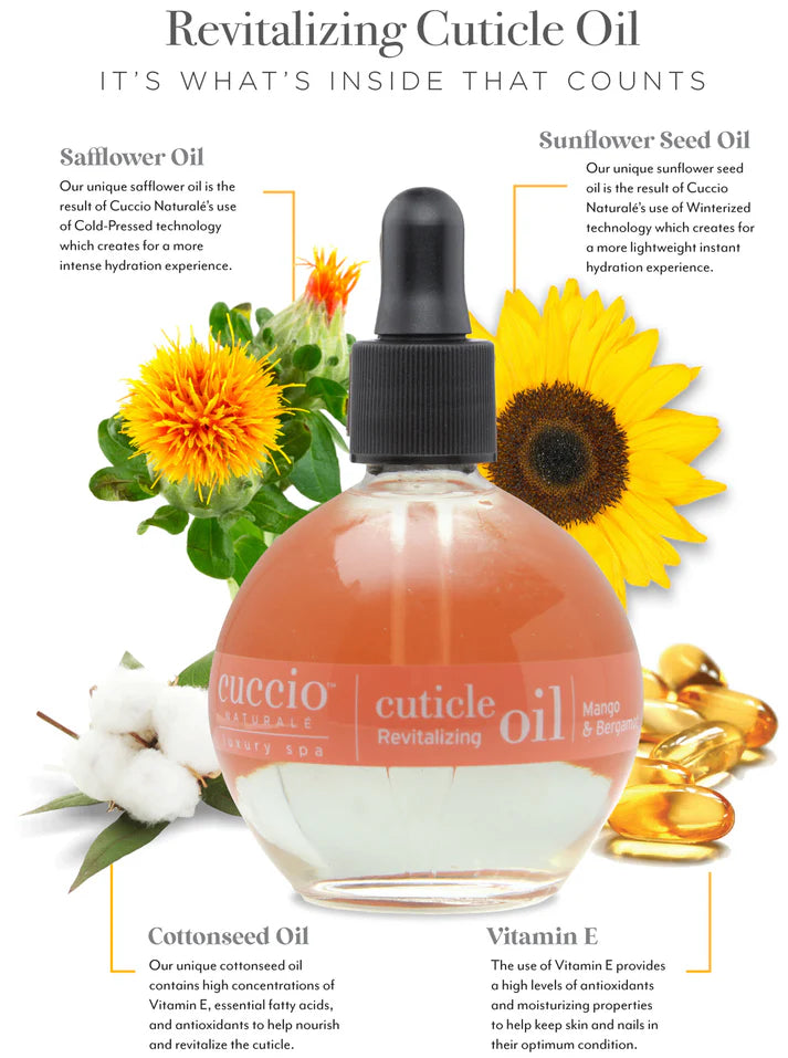 Cuccio Naturale Revitalizing Cuticle Oil 2.3oz - Mango & Bergamot