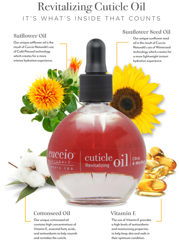Cuccio Naturale Revitalizing Cuticle Oil 2.3oz - Citrus & Wild Berry