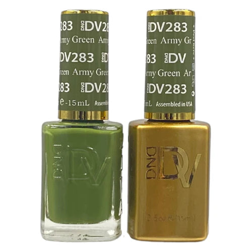 DND DIVA Gel & Lacquer Duo #283 Army Green (from Swatch #8)