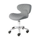 Lexi - Diamond Pedicure Stool Gray 1001L