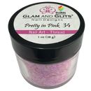Glam and Glits - Nail Art Thread 1 oz - Pretty In Pink 34