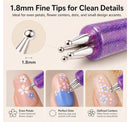 5 Petal Flower Nail Dotting Pen,Nail Art Dotting Tools,Flower Design Tool