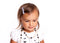 Mia Baby - Satin Bow Barrettes "Black +White" 4PCs #00335