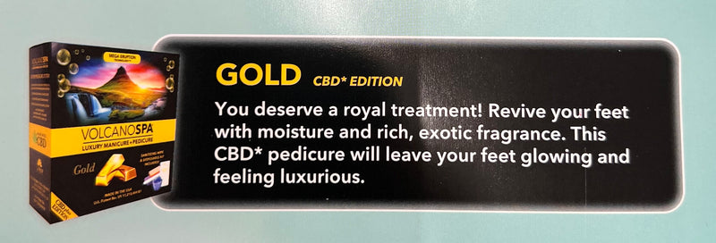 La Palm - Volcano Spa - Luxury Manicure + Pedicure - Gold (Hemp Edition)