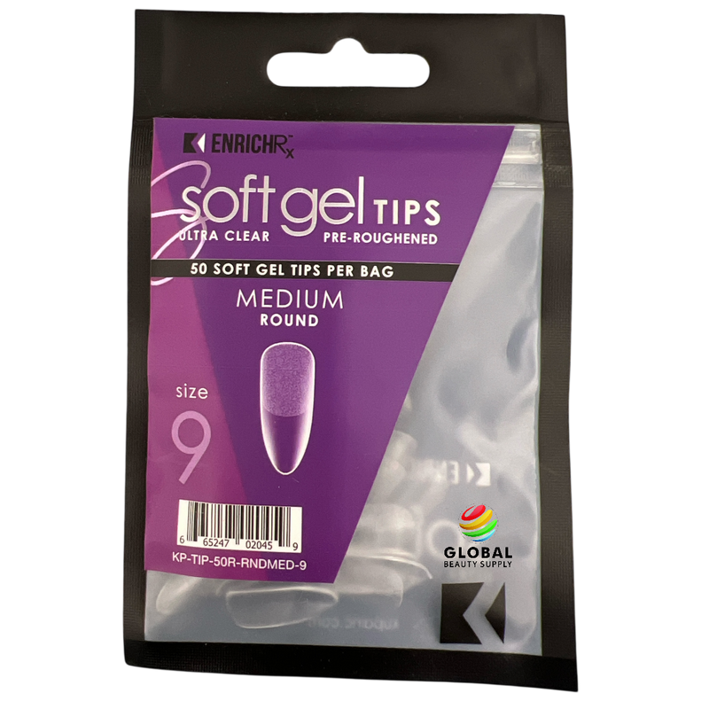 Kupa EnrichRX Soft Gel Tips Round Medium - Size 9 50ct