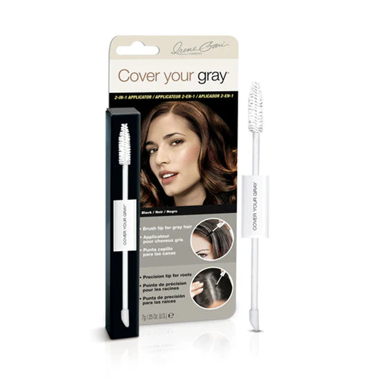 Cover Your Gray - 2-in-1 Wand and Sponge Tip Applicator "Black"
