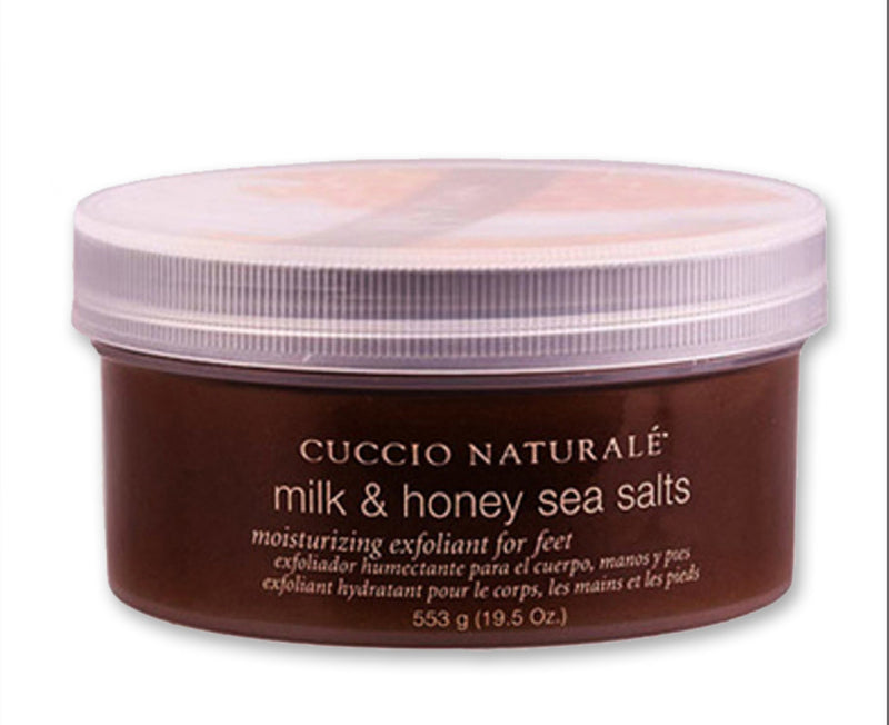 Cuccio Sea Salt Scrub for Feet- Milk & Honey 19.5oz