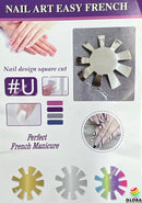 Nail Art Easy French - Nail Design Square Shape Acrylic Cutter