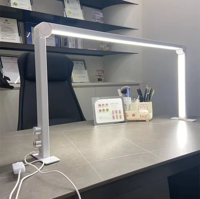 LED Foldable Square Table Lamp Dimmable - White