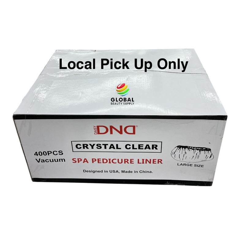 Spa Pedicure Disposable Liners 400pcs - CLEAR (DND Brand) Local Pick Up Only