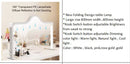 LED Foldable Arch Table Lamp Dimmable with Rhinestones - White