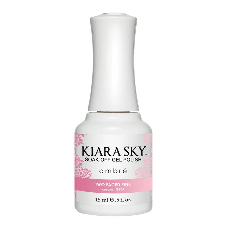 Kiara Sky Gel Ombre .5 oz - Two Faced Pink